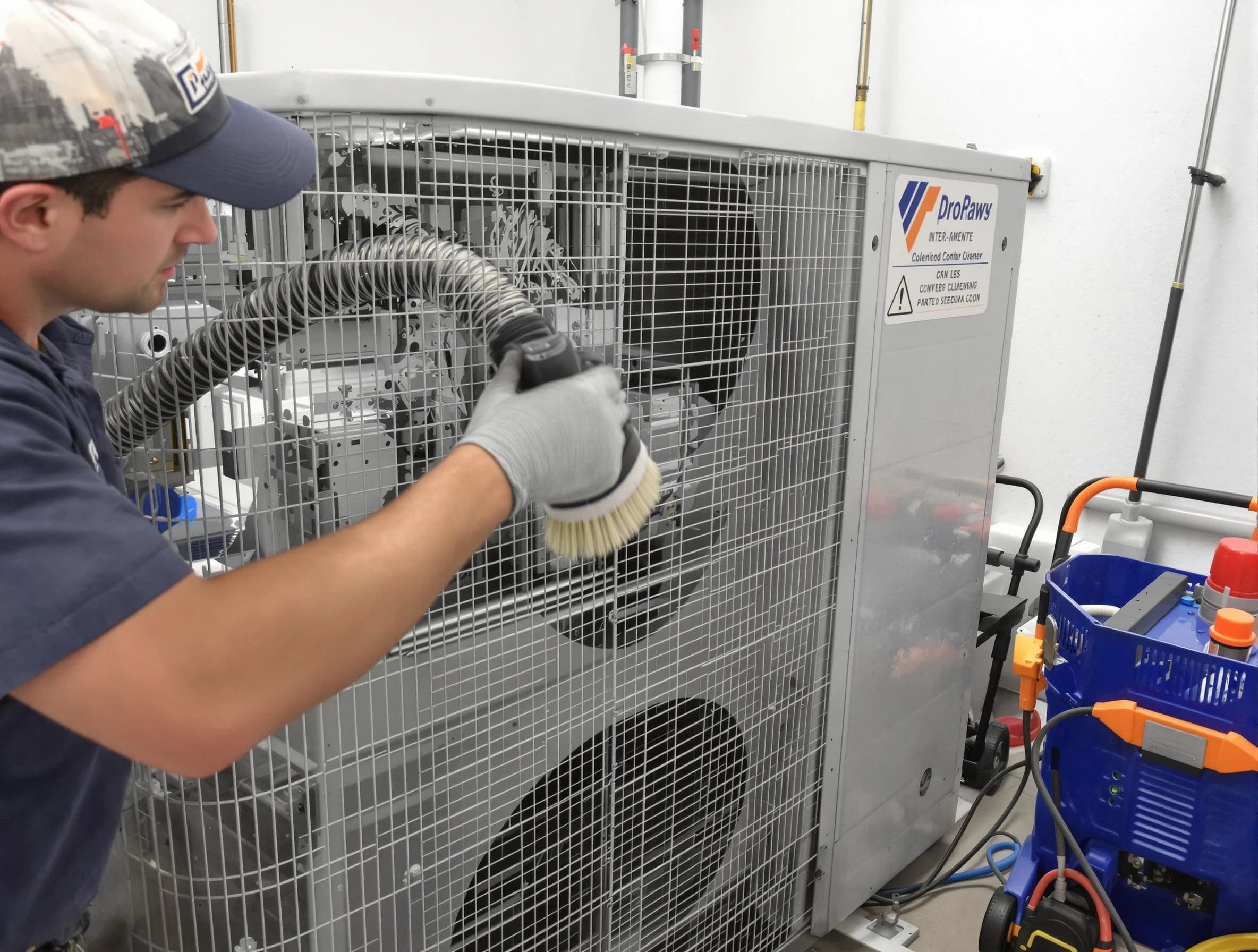 Hartsville Air Duct Cleaning specialist performing precision AC coil cleaning for improved system performance in Hartsville