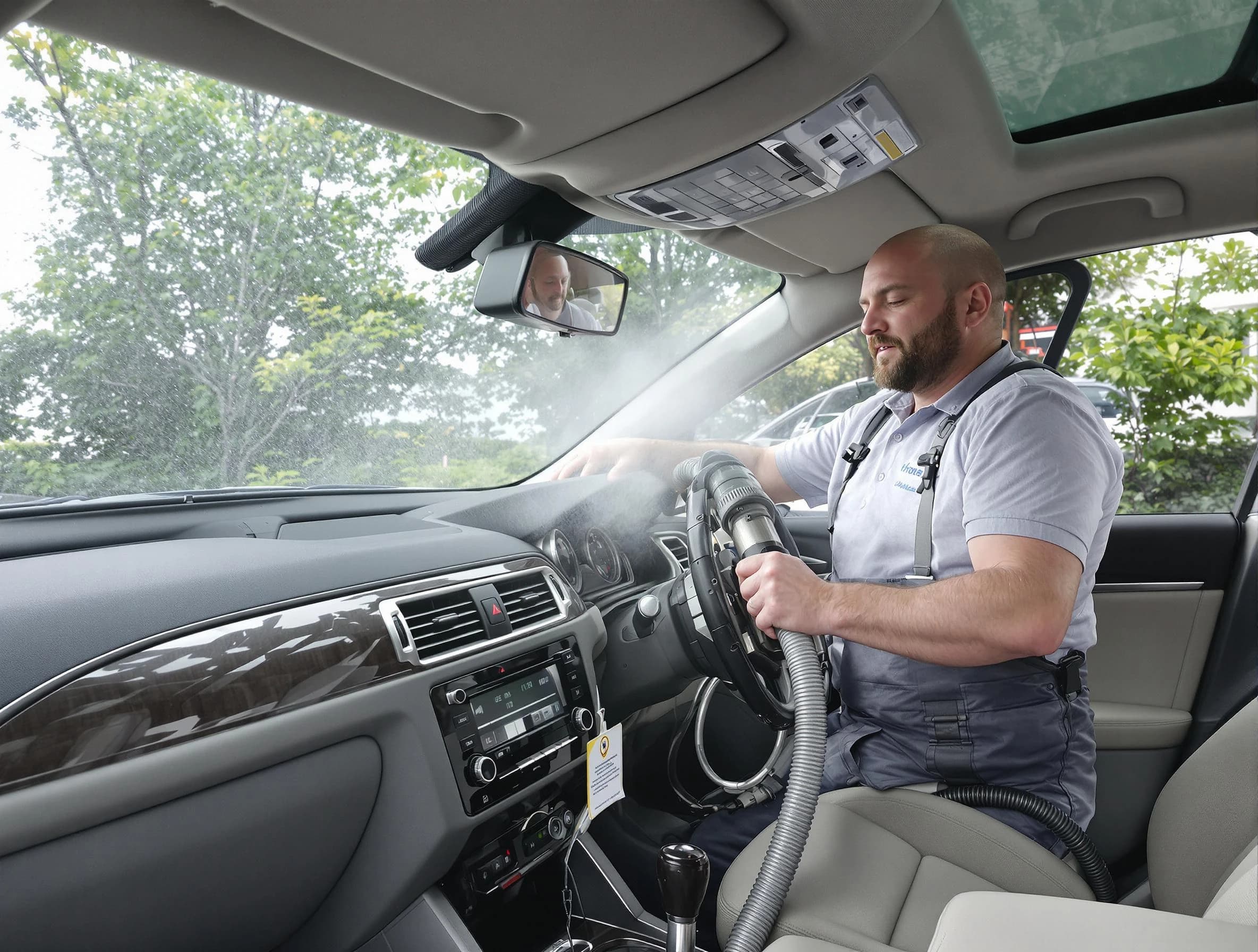 Hartsville Air Duct Cleaning specialist performing professional car duct cleaning in Hartsville