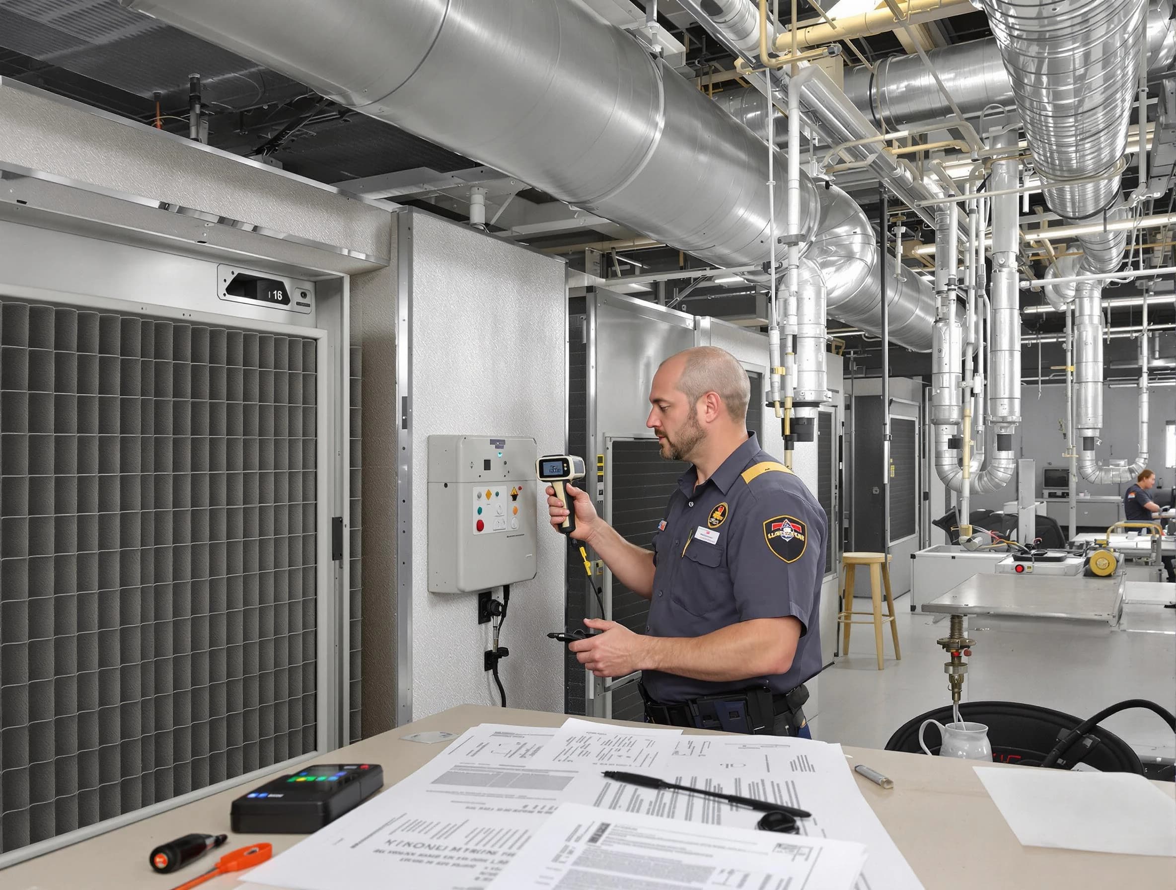 Professional filter system inspection by Hartsville Air Duct Cleaning in Hartsville