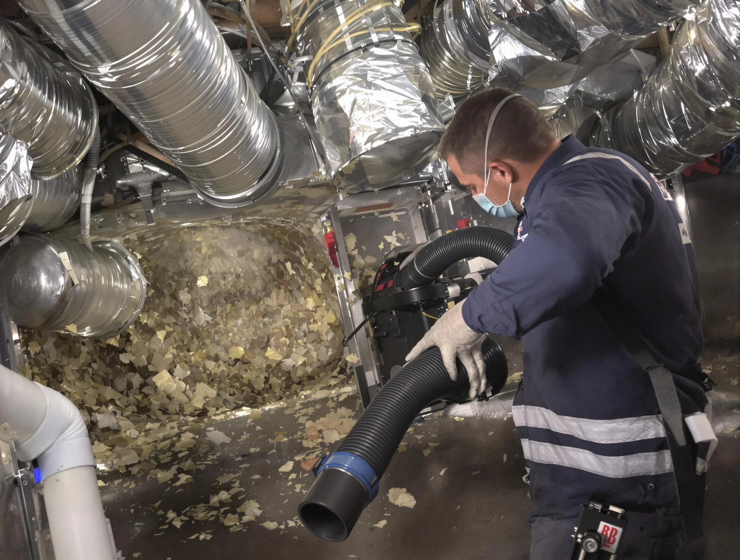 Hartsville Air Duct Cleaning specialist operating negative pressure cleaning equipment for thorough duct maintenance in Hartsville