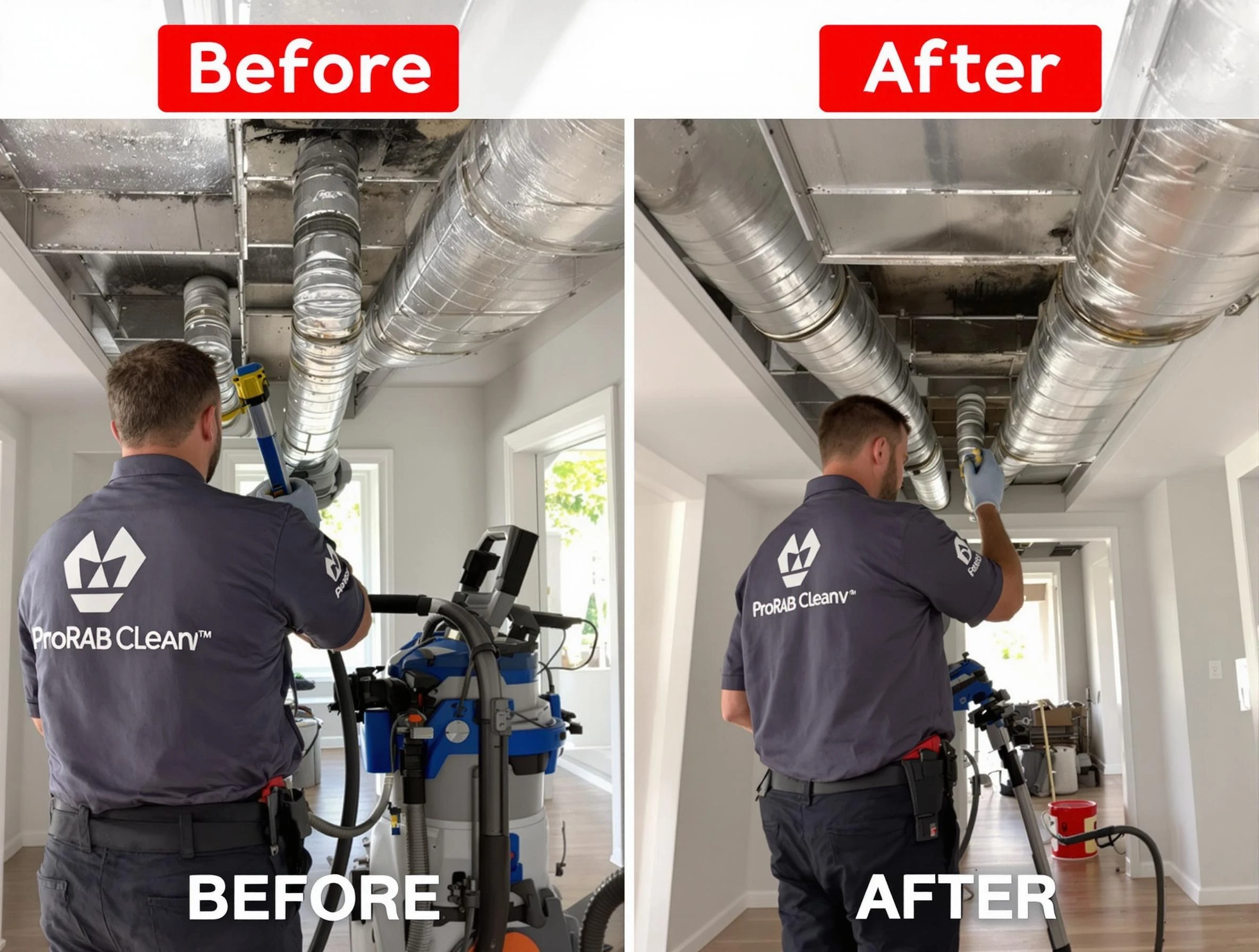 Hartsville Air Duct Cleaning expert performing thorough residential duct cleaning in a Hartsville home